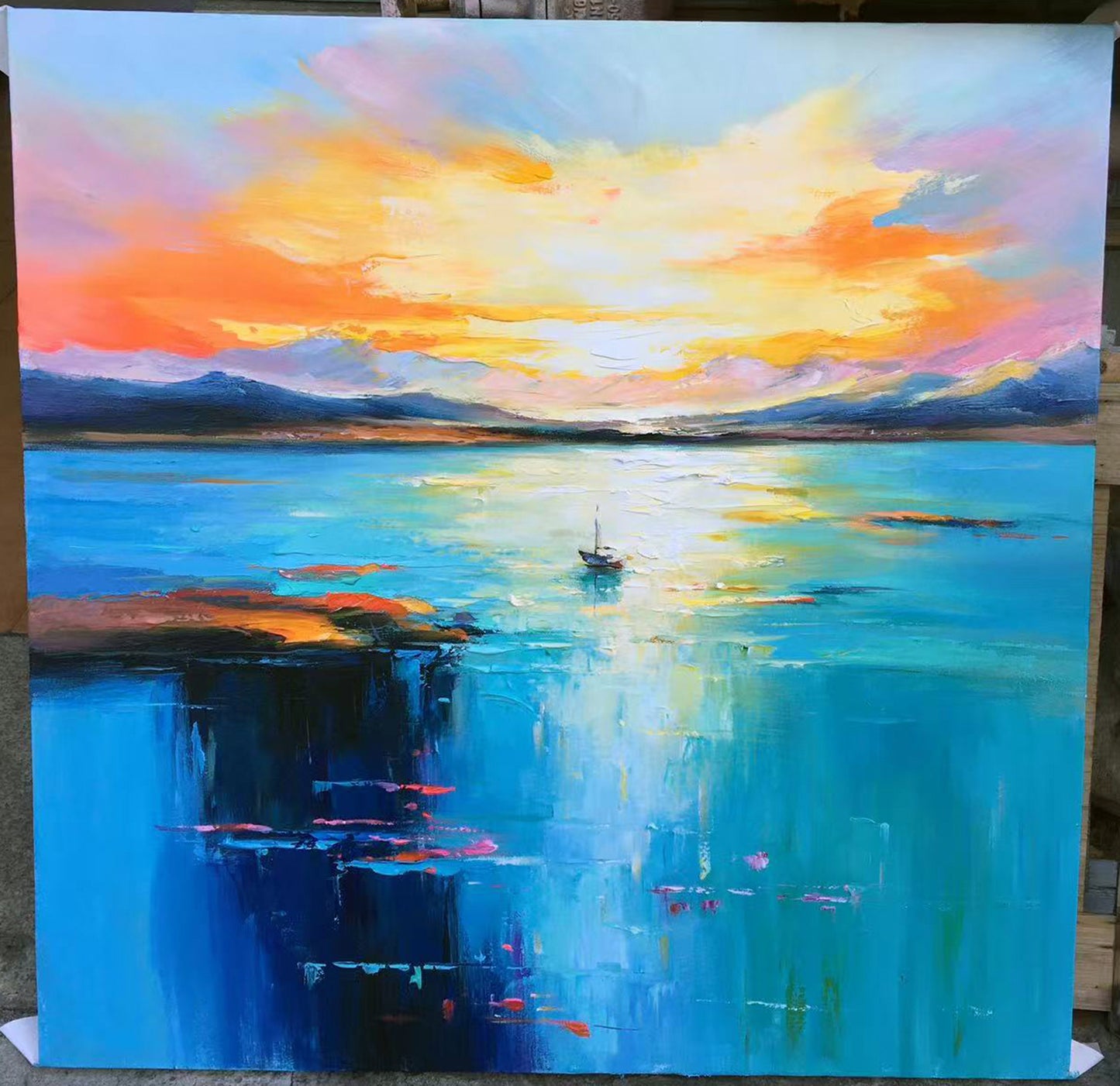 Sunraise on ocean 1487
