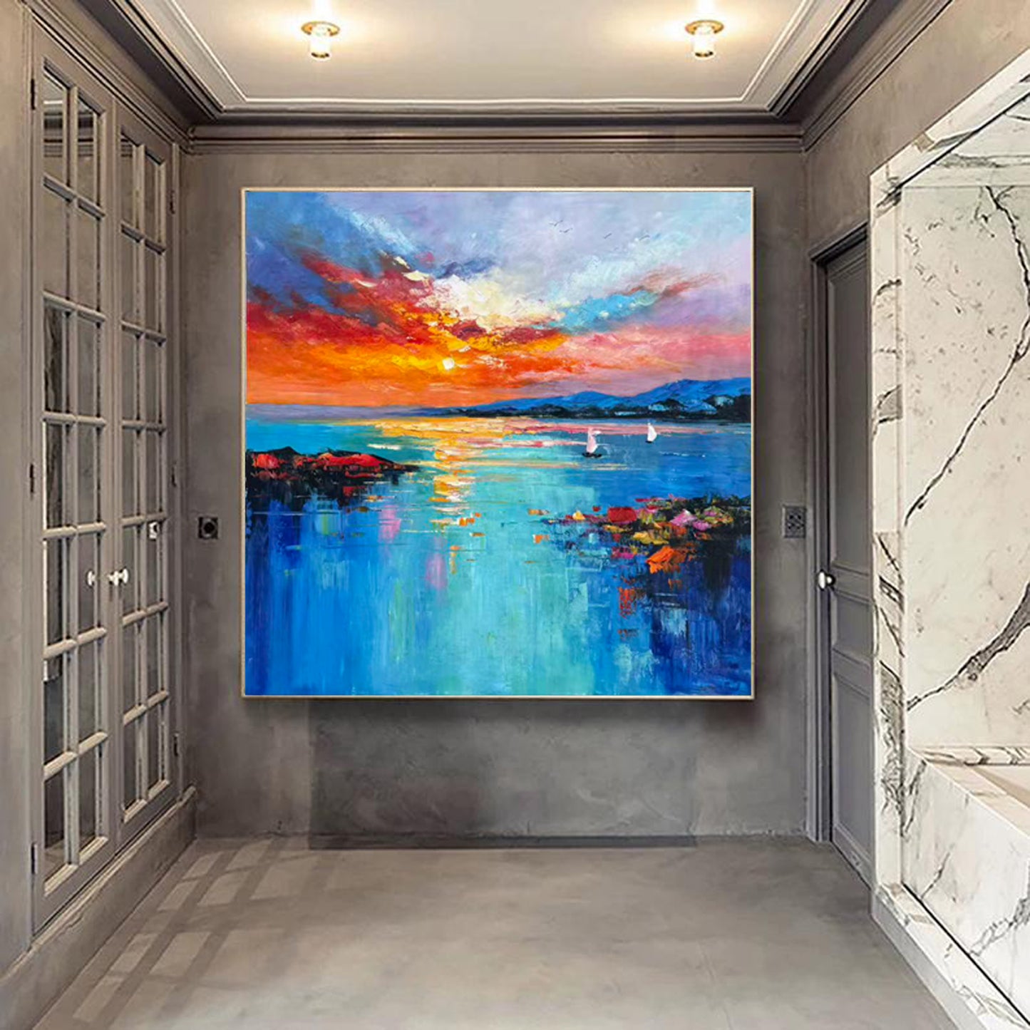 Sky clouds on ocean 1477