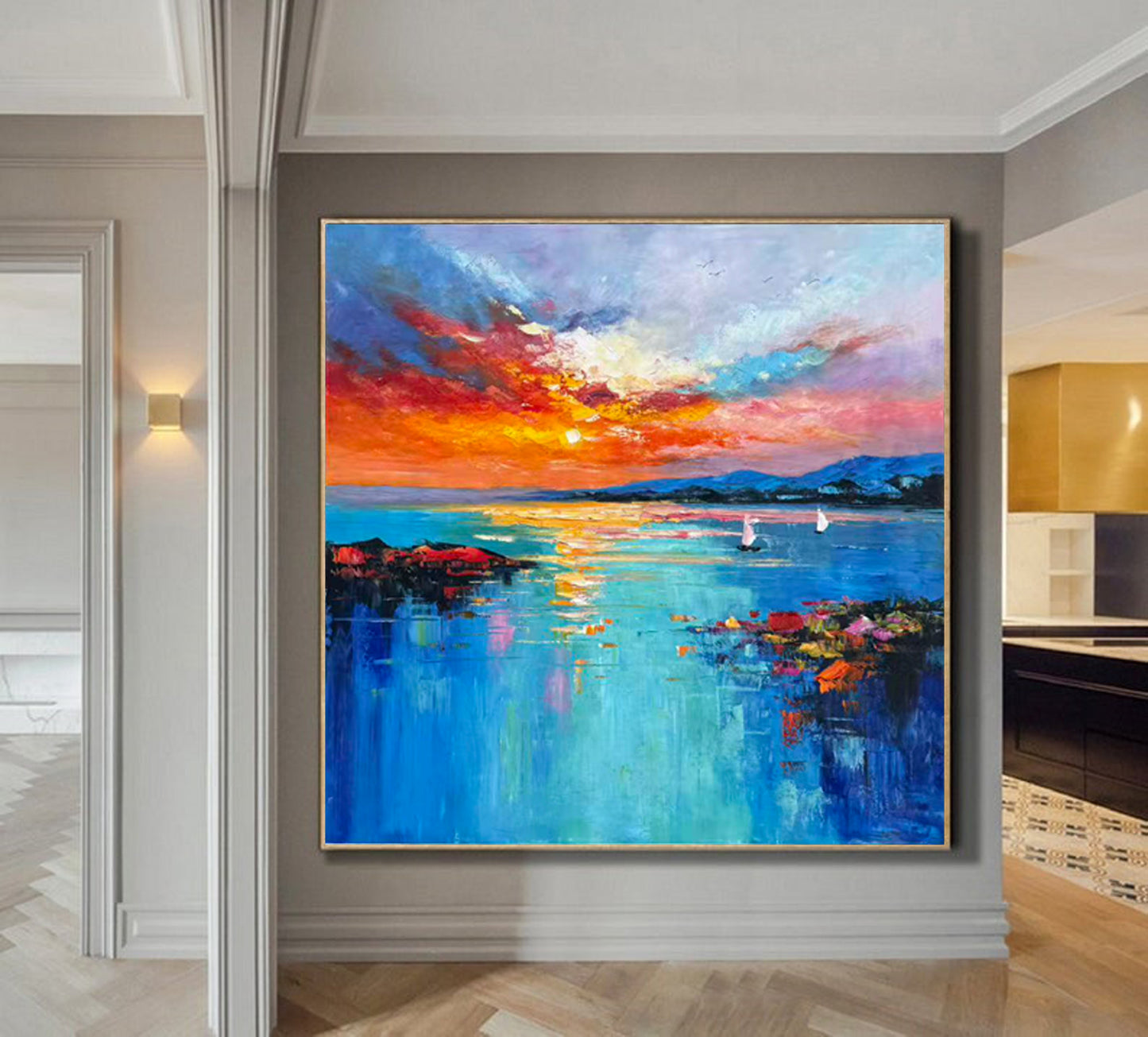Sky clouds on ocean 1477