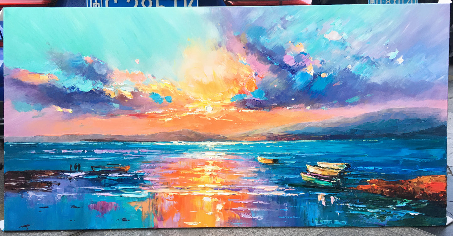 Sunraise on ocean 1489