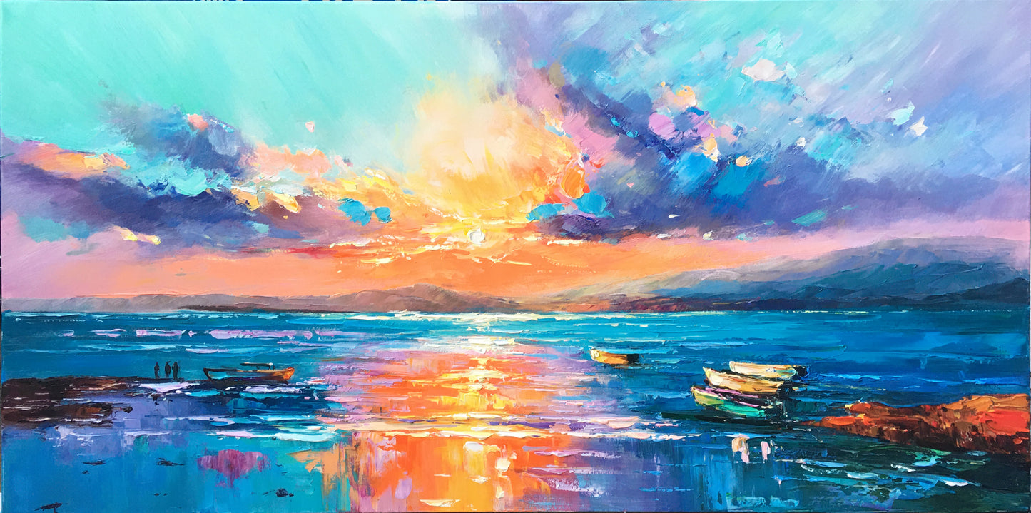 Sunraise on ocean 1489